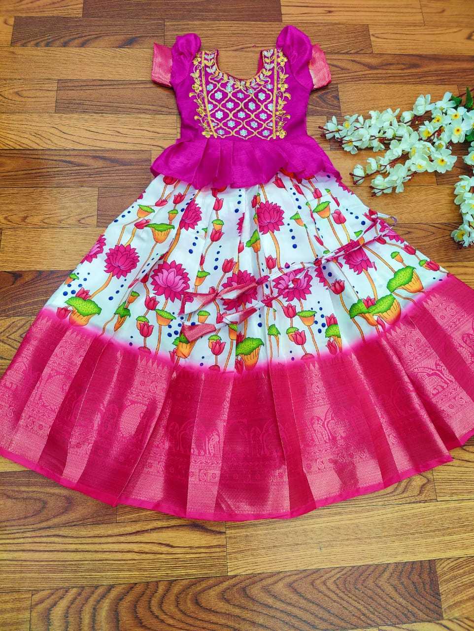 Silk Rpvr Same 1  Kids Lehengas