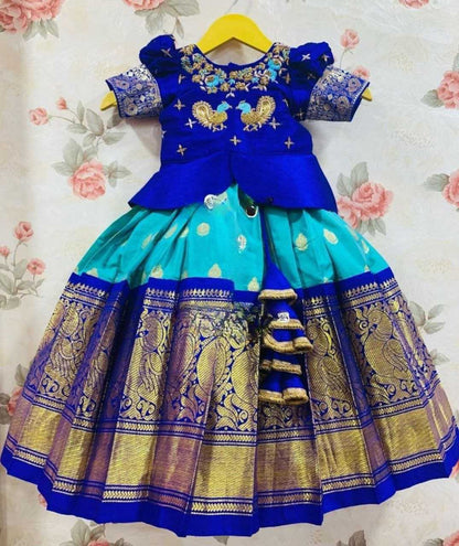 Silk Rpvr Size Kids Wear  Kids Lehenga