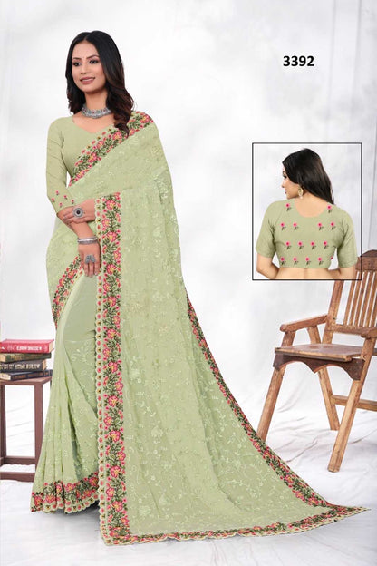 Silk Rsrm 3392 Sarees  Fancy Printed Georgette Sarees E