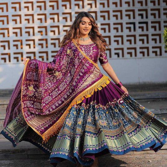 Soft Butter Silk Kesh151 606 Lehengas  Traditional Printed Navratri Chaniya Choli