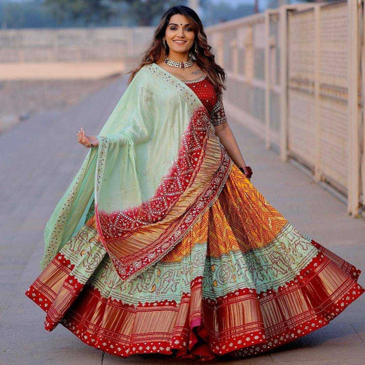 Soft Butter Silk Kesh151 615 Lehengas  Traditional Printed Navratri Chaniya Choli