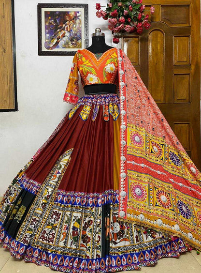 Soft Butter Silk Kesh151 750 Lehengas  Traditional Printed Navratri Chaniya Choli