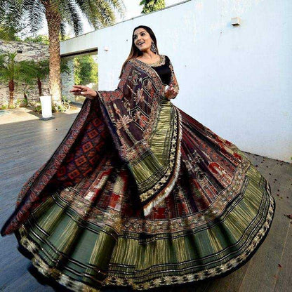 Soft Butter Silk Kesh151 821 Lehengas  Traditional Printed Navratri Chaniya Choli