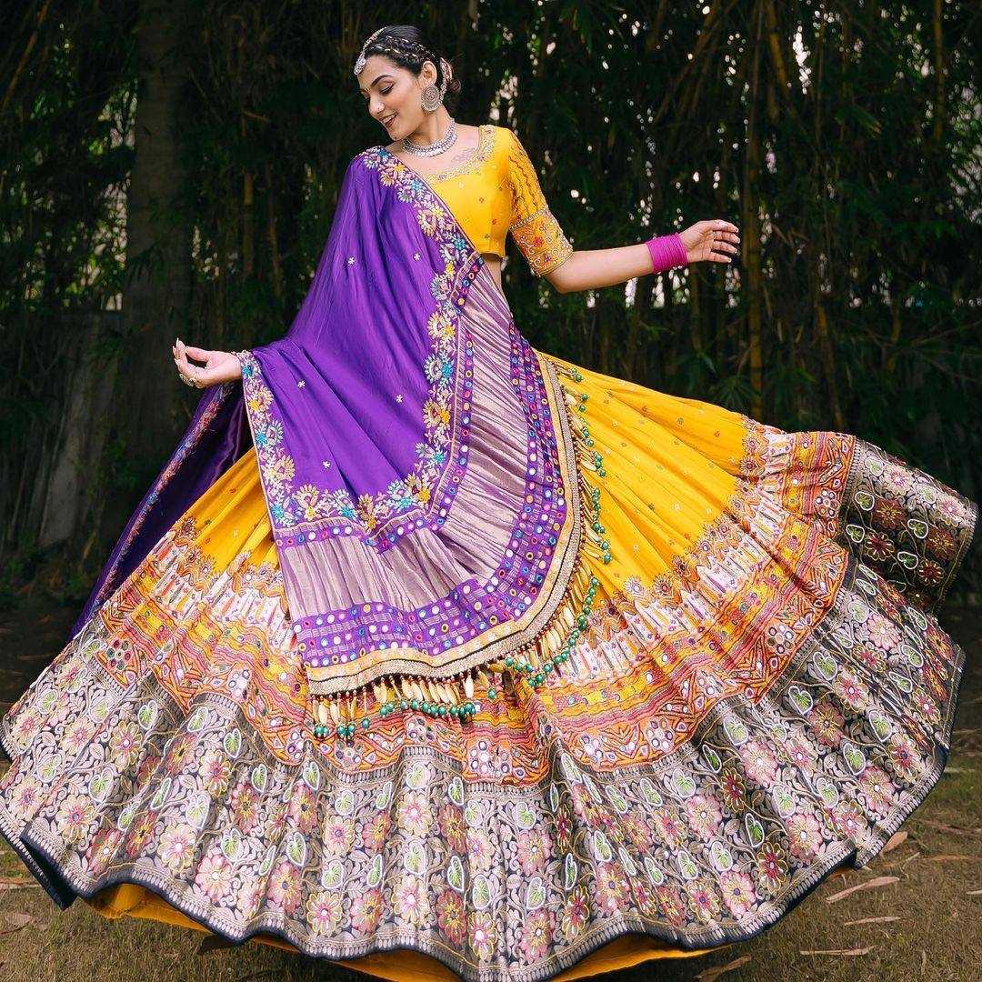 Soft Butter Silk Kesh151 938 Lehengas  Traditional Printed Navratri Chaniya Choli