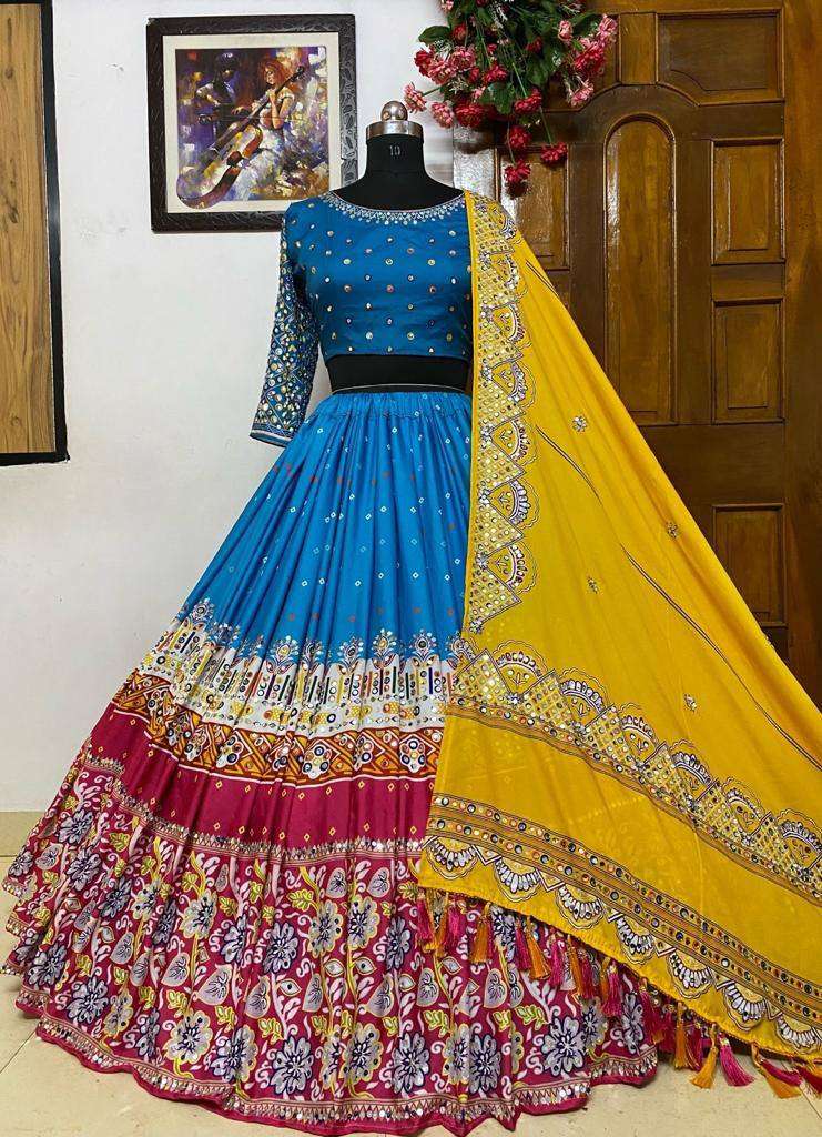 Soft Butter Silk Kesh151 938 Lehengas  Traditional Printed Navratri Chaniya Choli