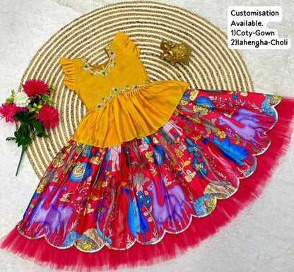 Soft Cginon Kesh109 Rrkt80 Kids Wear  Kids Lehengas Kids Gowns