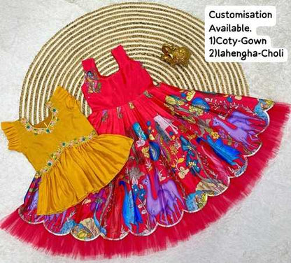 Soft Cginon Kesh109 Rrkt80 Kids Wear  Kids Lehengas Kids Gowns