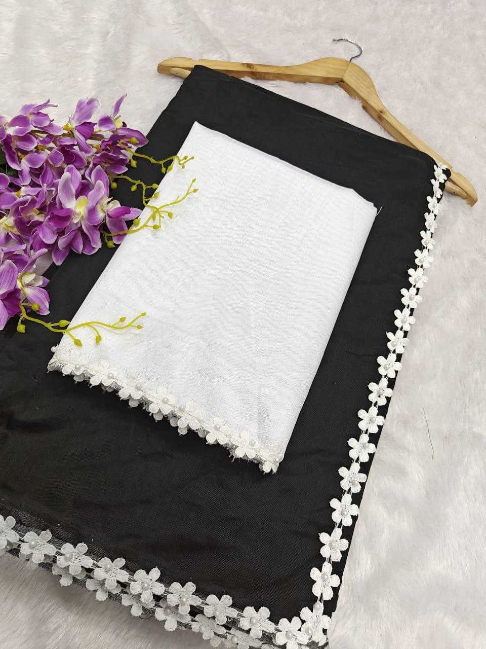 Soft Cotton Kesh189 Cotton -1 Sarees  Fancy Cotton Linen Work Lace Border Sarees