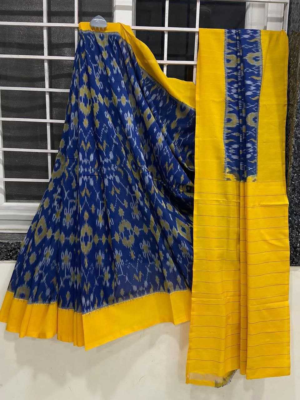 Soft Cotton Silk Rin145 Kesariya  Sarees