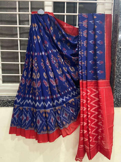 Soft Cotton Silk Rin145 Kesariya  Sarees