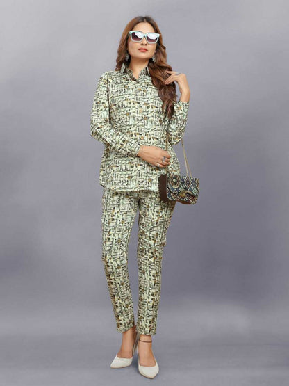 Soft Cotton Srrt Ready To Wear 4 Western Wear  Co-Ord Set