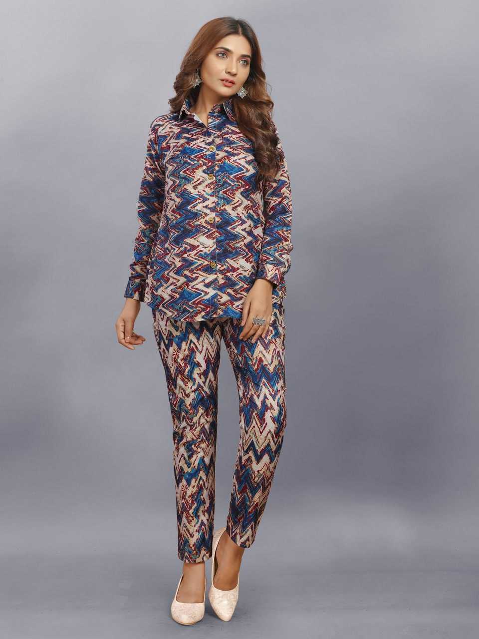 Soft Cotton Srrt Ready To Wear 5 Western Wear  Co-Ord Set