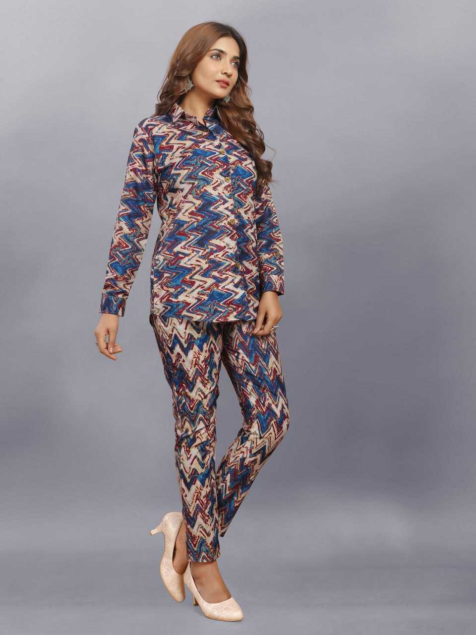 Soft Cotton Srrt Ready To Wear 5 Western Wear  Co-Ord Set