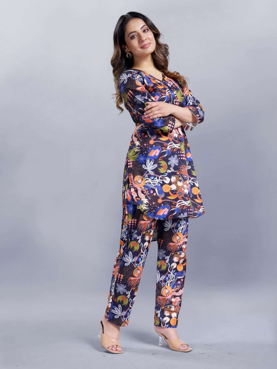 Soft Cotton Srrt Ready To Wear 6 Western Wear  Co-Ord Set