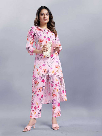 Soft Cotton Srrt Ready To Wear 8 Western Wear  Co-Ord Set