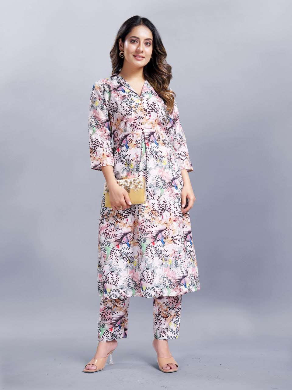 Soft Cotton Srrt Ready To Wear 8 Western Wear  Co-Ord Set