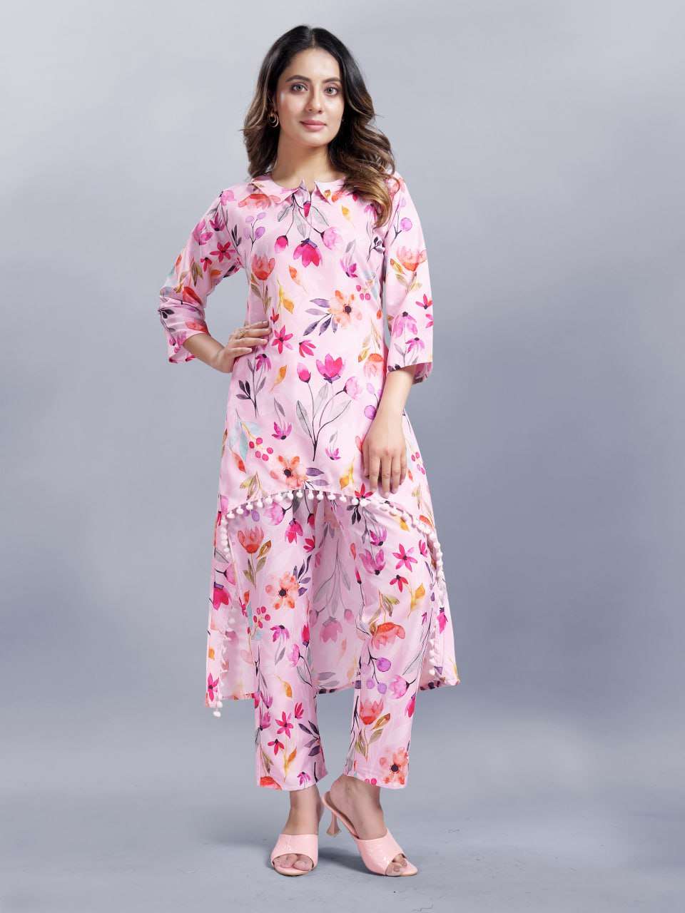 Soft Cotton Srrt Ready To Wear 8 Western Wear  Co-Ord Set