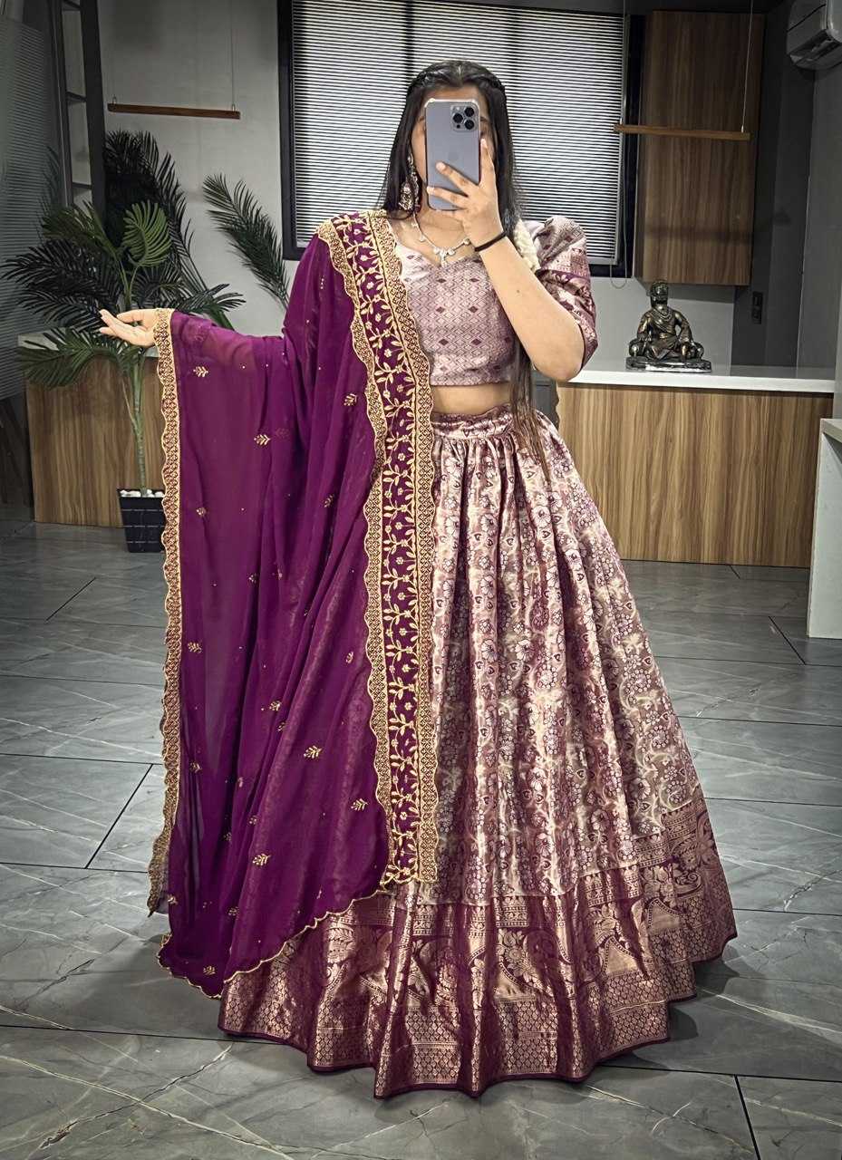 Soft Dharmavaram Silk Gro 7107  Lehengas