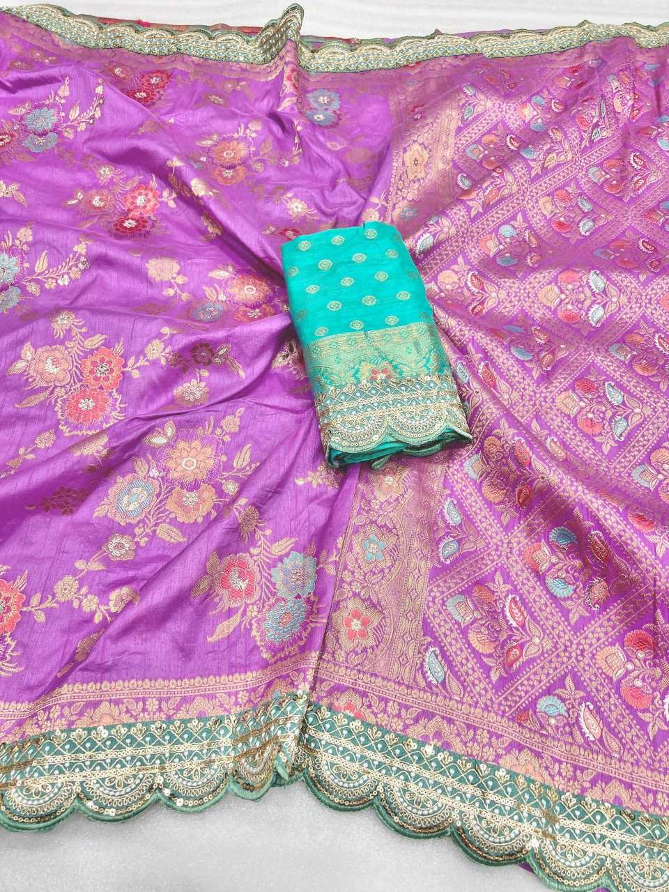 Soft Dola Kesh107 Rnnc63 Sarees  Dola Silk Pure Zari Silk Embroidered Silk Sarees