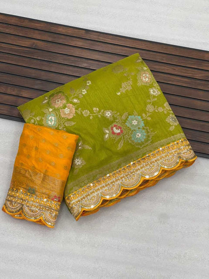 Soft Dola Kesh107 Rnnc63 Sarees  Dola Silk Pure Zari Silk Embroidered Silk Sarees