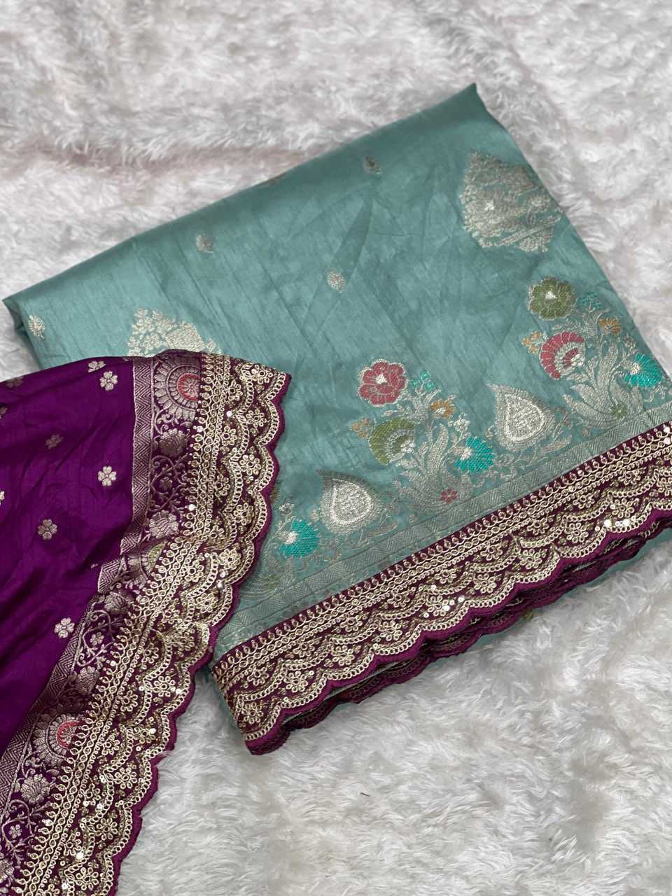 Soft Dola Kesh107 Rnnc64 Silk Sarees  Dola Silk Pure Zari Silk Embroidered Silk Sarees