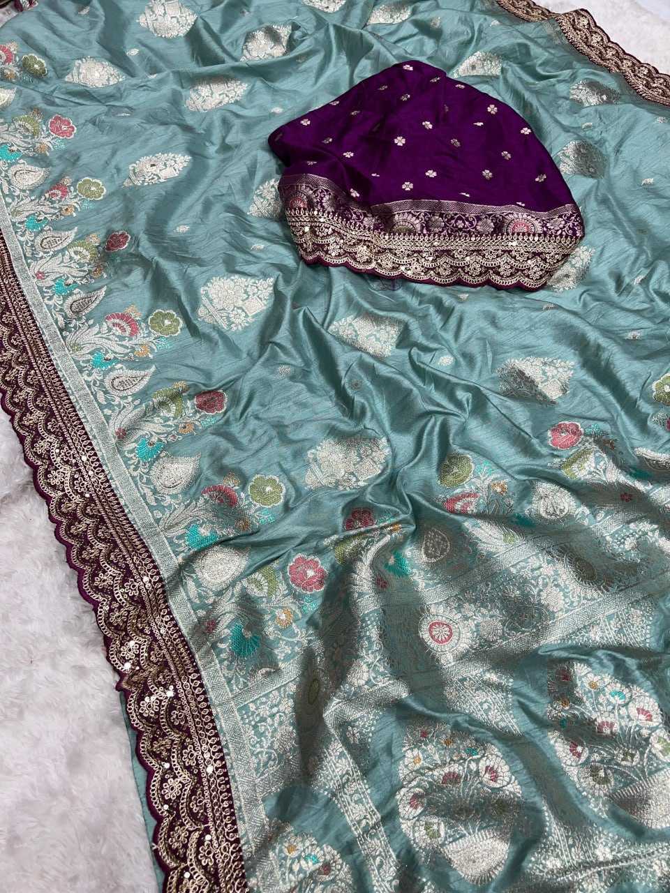 Soft Dola Kesh107 Rnnc64 Silk Sarees  Dola Silk Pure Zari Silk Embroidered Silk Sarees