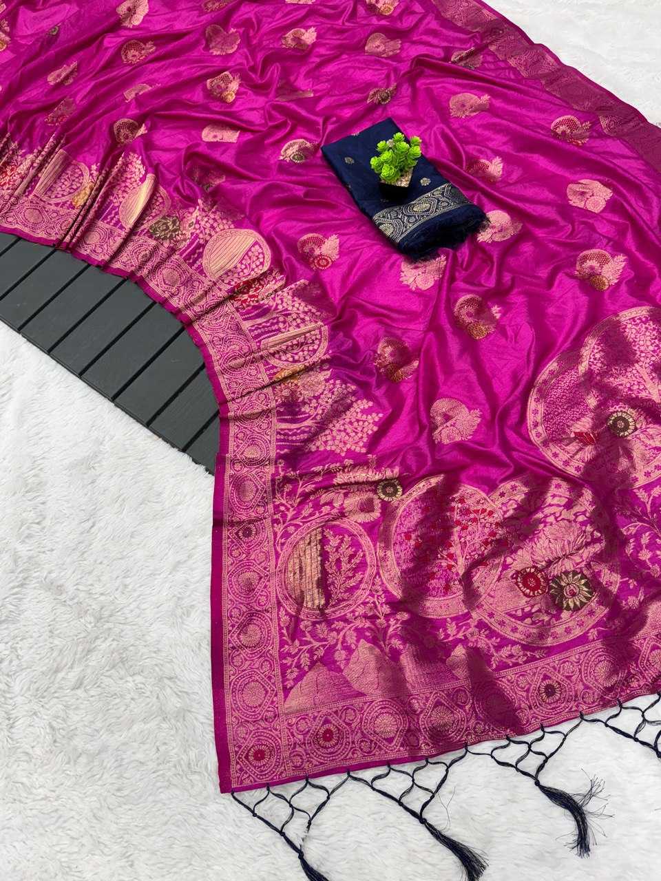 Soft Dola Kesh162 Vrt90 Silk Sarees  Dola Silk Soft Silk Traditional Silk Pure Zari Silk Sarees