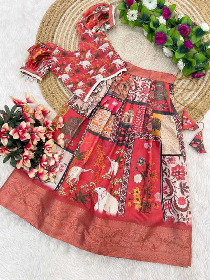 Soft Dola Kesh189 Vet12 Kids Wear  Kids Lehenga Kids Ethnic Wear Kids Traditional Outfits Kids Festive Wear