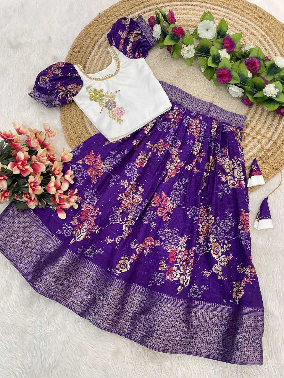 Soft Dola Kesh189 Vet13 Kids Wear  Kids Lehengas Kids Ethnic Wear Kids Traditional Outfits Kids Lehenga Choli Kids Festive Wear