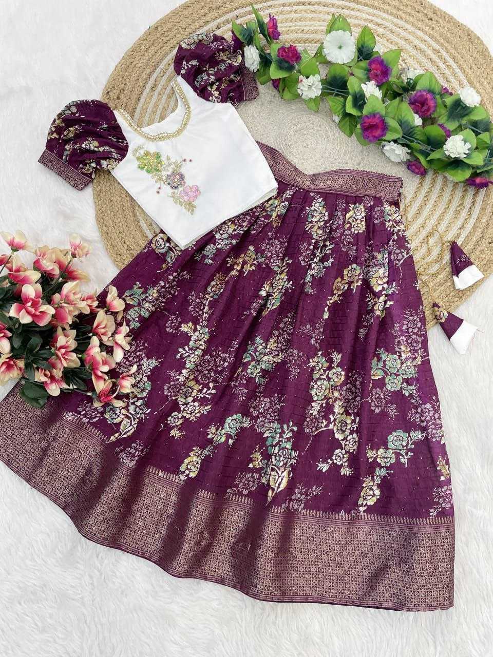 Soft Dola Kesh189 Vet13 Kids Wear  Kids Lehengas Kids Ethnic Wear Kids Traditional Outfits Kids Lehenga Choli Kids Festive Wear