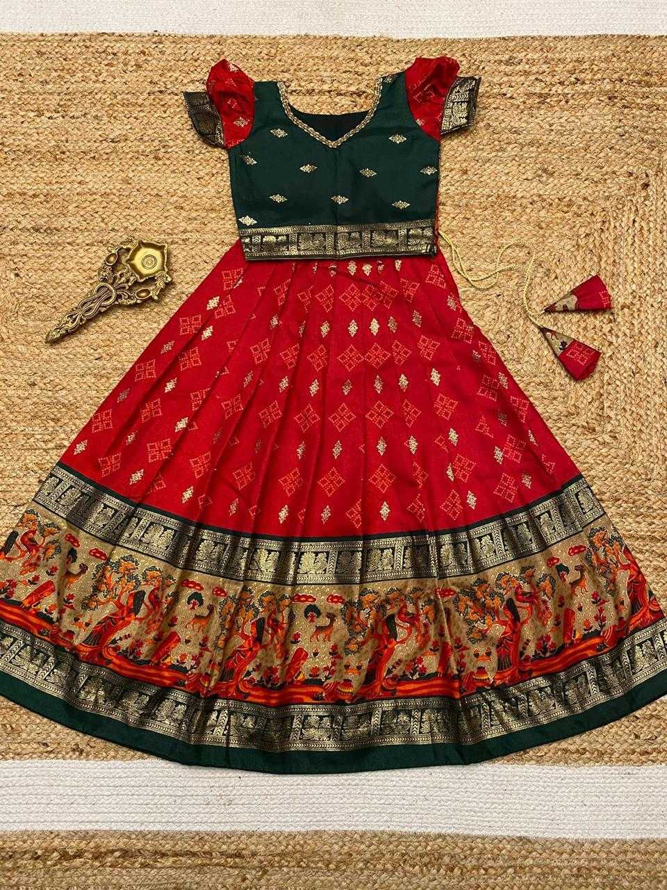 Soft Dola Rin192 8005 Kids Wear  Kids Lehengas Kids Ethnic Kids Traditional Outfits Kids Navratri Outfits