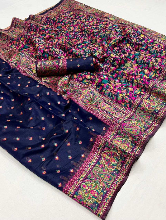 Soft Kashmiri Silk Pvc Affordable  Sarees