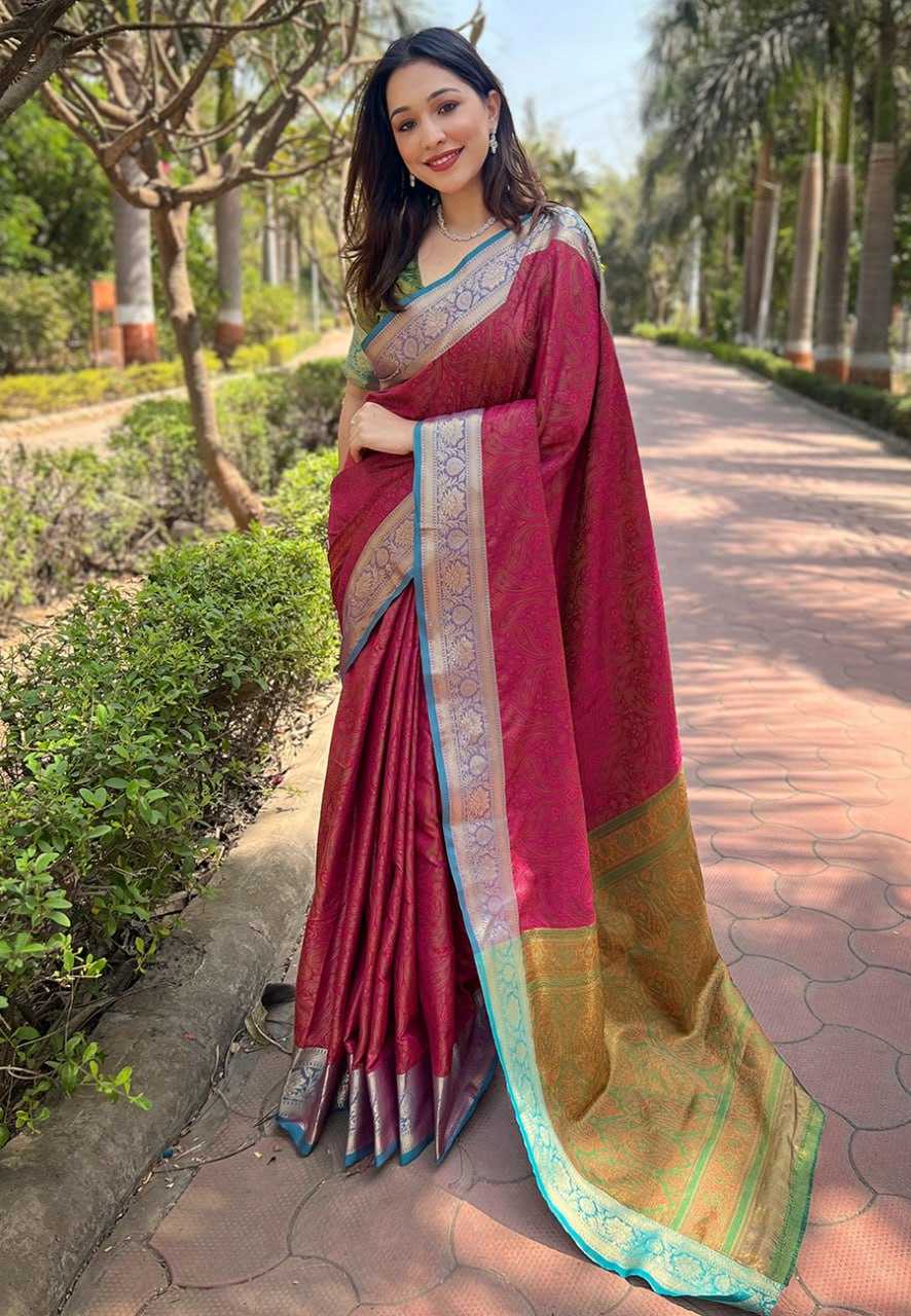 Soft Kashmiri Silk Rew Kashmiri 2 Sarees  Kashmiri Zari Border Sarees