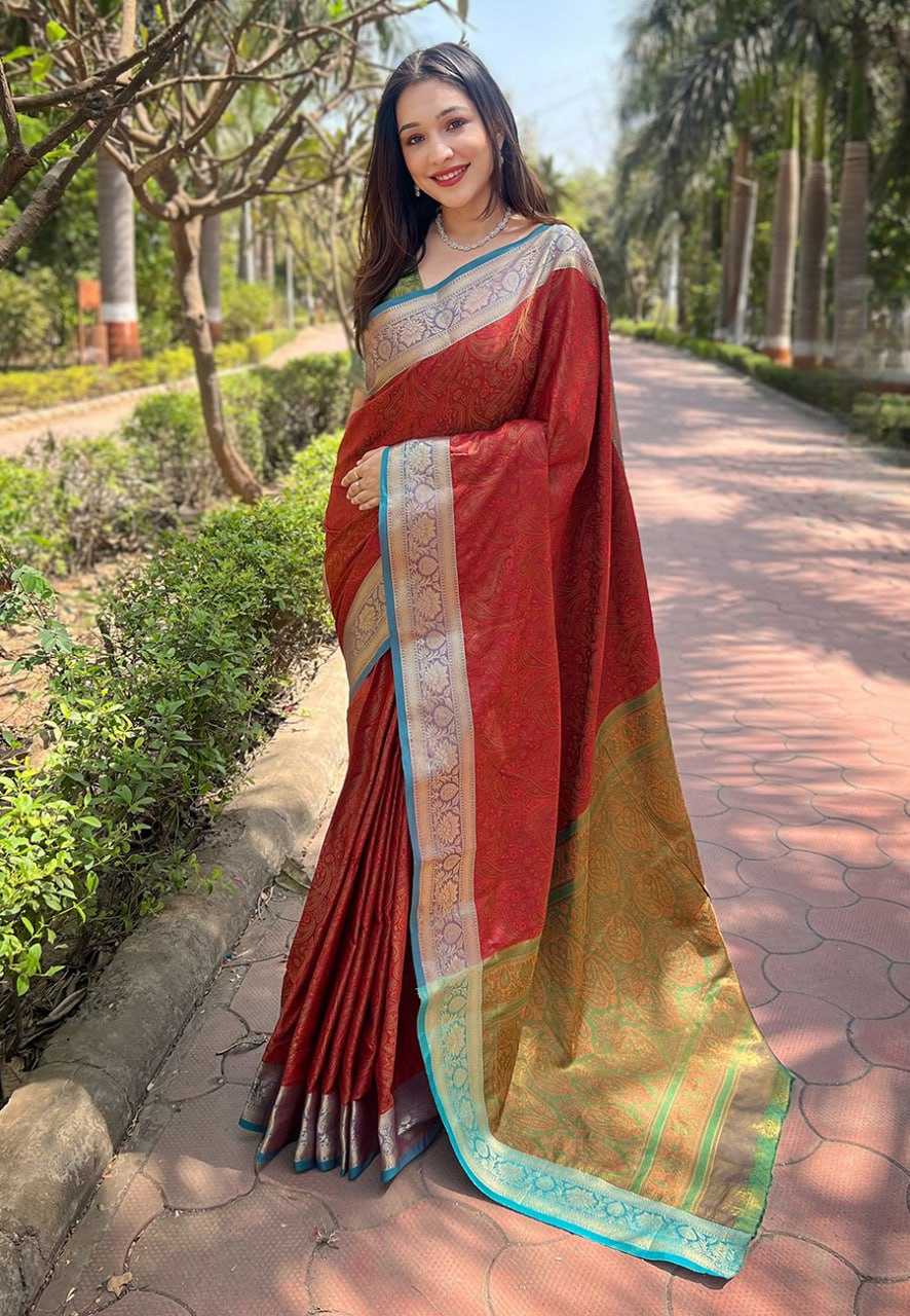 Soft Kashmiri Silk Rew Kashmiri 2 Sarees  Kashmiri Zari Border Sarees