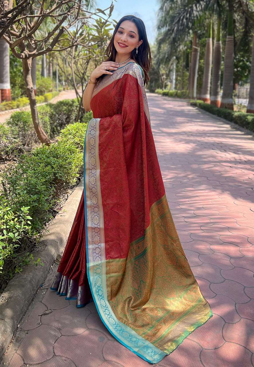 Soft Kashmiri Silk Rew Kashmiri 2 Sarees  Kashmiri Zari Border Sarees