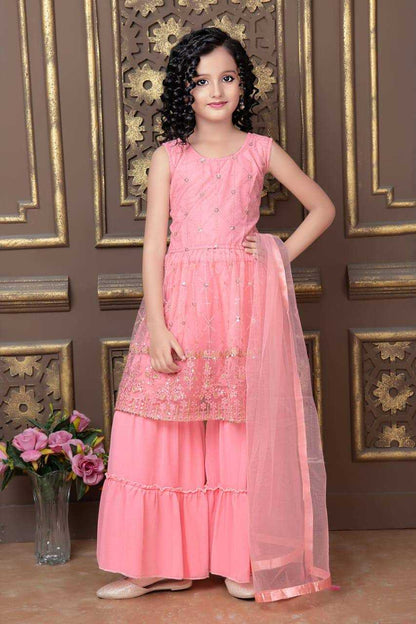 Soft Net Ksb 1003 Kids Wear  Kids Sharara E