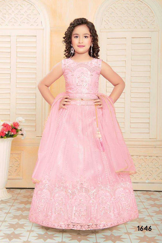 Soft Net Ksb 1646  Kids Lehengas