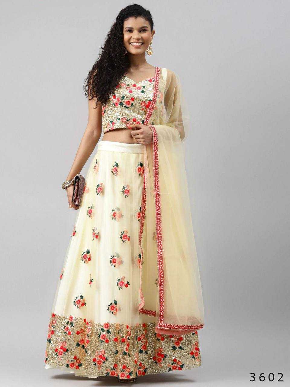 Soft Net Ksb 3602  Lehengas