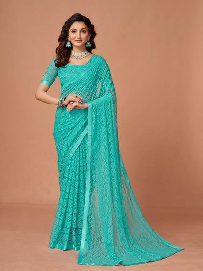 Soft Net Rdm 16 Sarees  Party Wear Fancy Net Sarees E