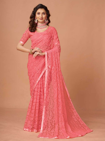 Soft Net Rdm 16 Sarees  Party Wear Fancy Net Sarees E