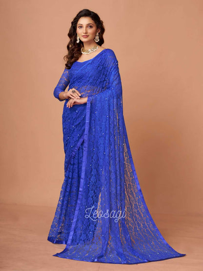 Soft Net Rdm 16 Sarees  Party Wear Fancy Net Sarees E