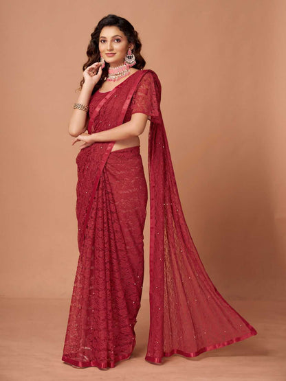 Soft Net Rdm 16 Sarees  Party Wear Fancy Net Sarees E