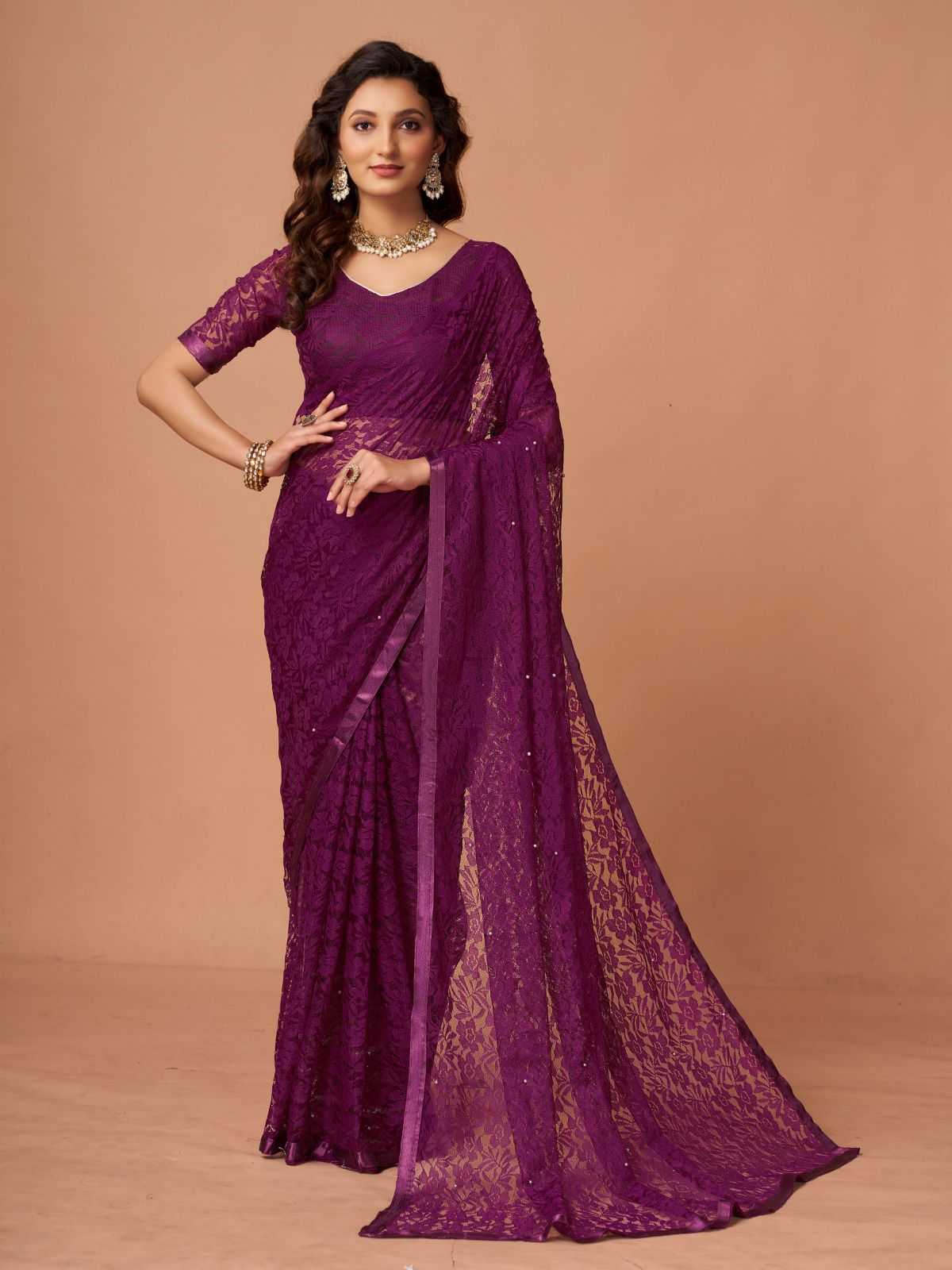 Soft Net Rdm 16 Sarees  Party Wear Fancy Net Sarees E