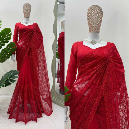 Soft Net Rin133 507 Sarees  Net Party Wear Fancy Sarees