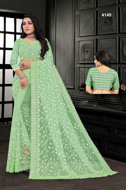 Soft Net Rsrm 4140 Sarees  Party Wear Fancy Net Sarees