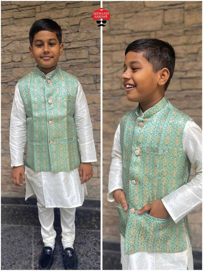 Soft Silk Inl 257 Kids Wear  Boys Kurta Pyjama E