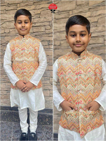 Soft Silk Inl 257 Kids Wear  Boys Kurta Pyjama E