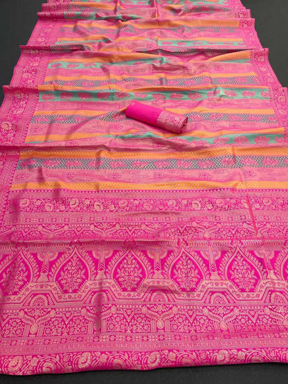 Soft Silk Kesh160 Baby Queen Sarees  Kanjeevaram Soft Silk Sarees