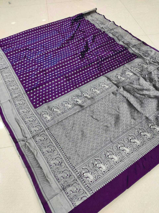 Soft Silk Ras Bindiya Silk Sarees  Soft Silk Traditional Kanjeevaram Sarees