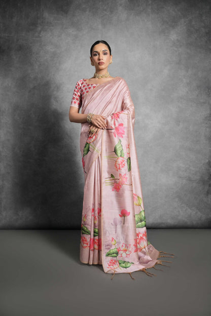 Soft Silk Rbn Paithani  Printed,Fancy,Ladies Saree